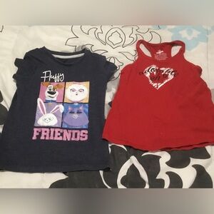 🍒 Girls shirts size 5/6